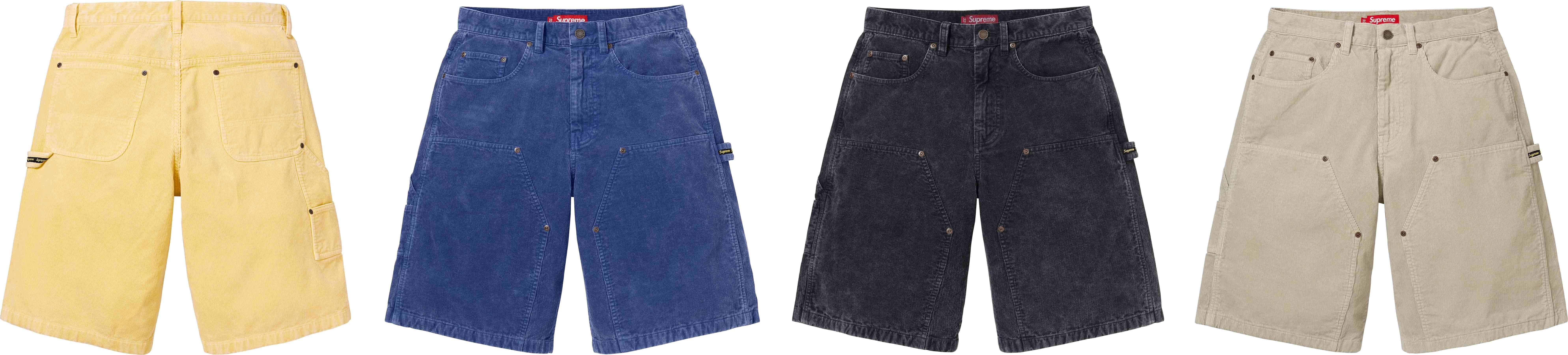 Washed Corduroy Double Knee Painter Short